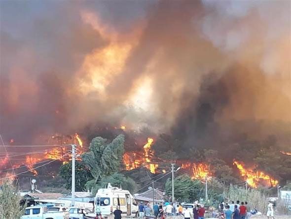 Antalya'daki yangının dehşete düşüren görüntüleri! 6