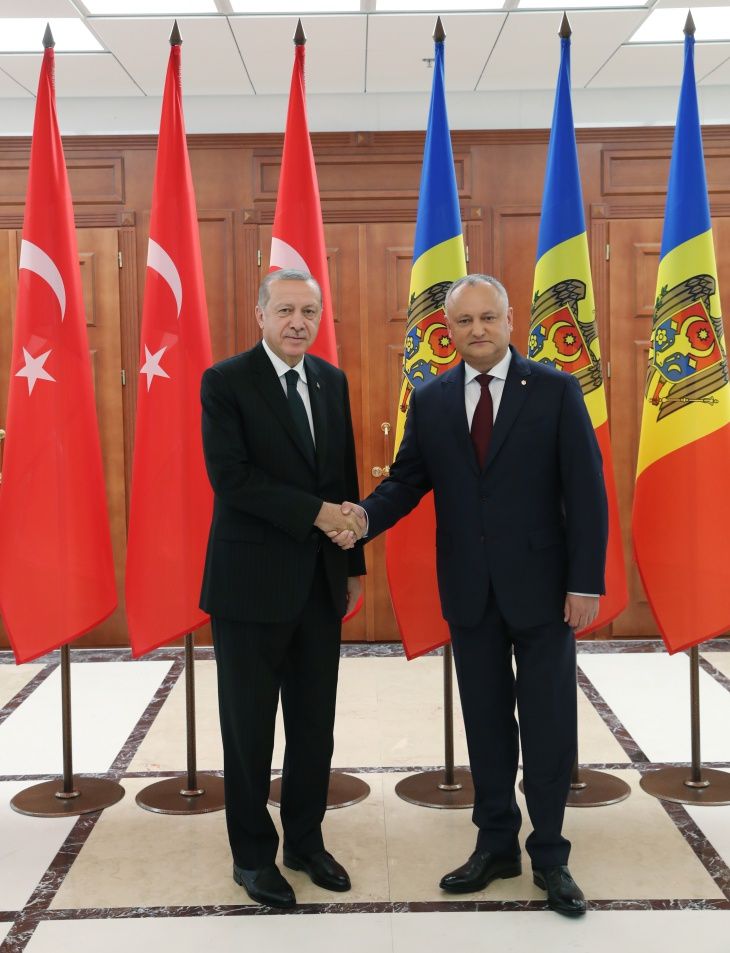 Erdoğan Dodon tarafından resmi törenle karşılandı! 8