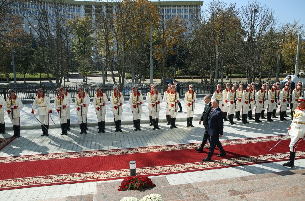 Erdoğan Dodon tarafından resmi törenle karşılandı! 5