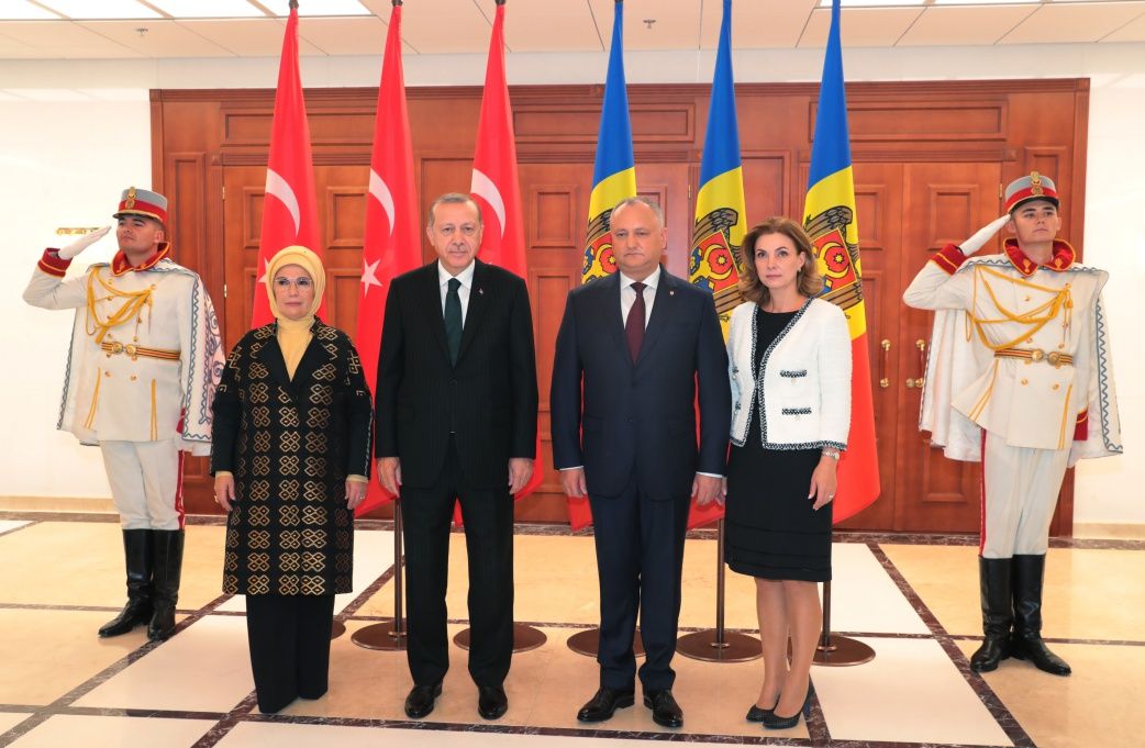 Erdoğan Dodon tarafından resmi törenle karşılandı! 9