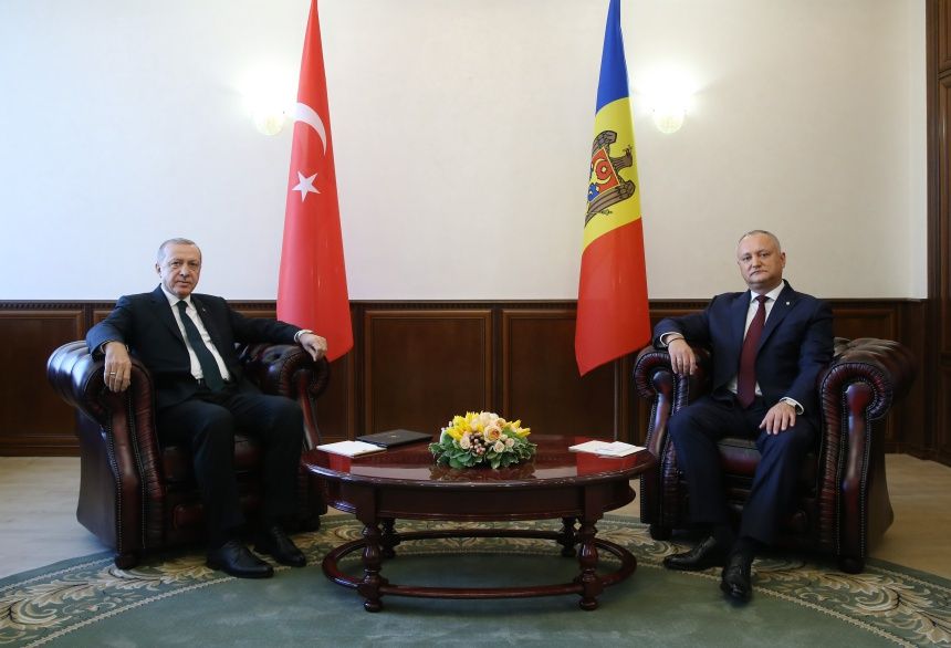 Erdoğan Dodon tarafından resmi törenle karşılandı! 15