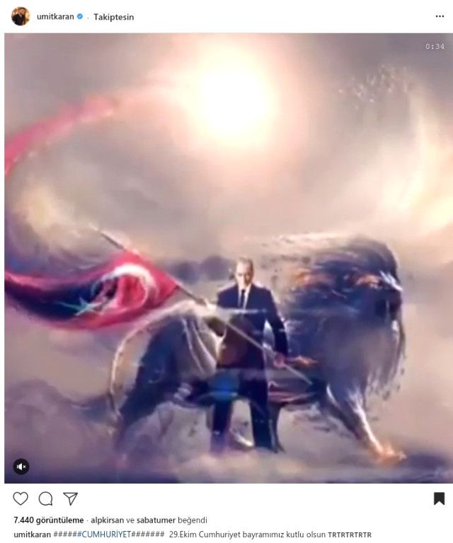Ünlü isimlerden Cumhuriyet Bayramı paylaşımları! 8