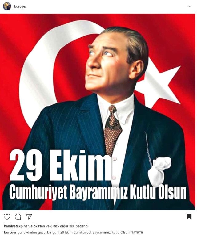 Ünlü isimlerden Cumhuriyet Bayramı paylaşımları! 6