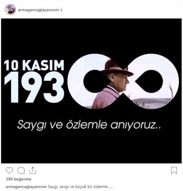 Ünlü isimler Ulu Önder'i paylaşımlarıyla andı! 1