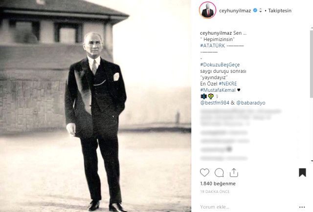 Ünlü isimler Ulu Önder'i paylaşımlarıyla andı! 11