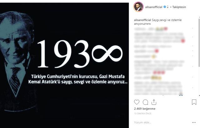 Ünlü isimler Ulu Önder'i paylaşımlarıyla andı! 4