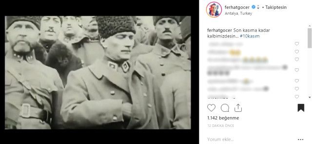 Ünlü isimler Ulu Önder'i paylaşımlarıyla andı! 14