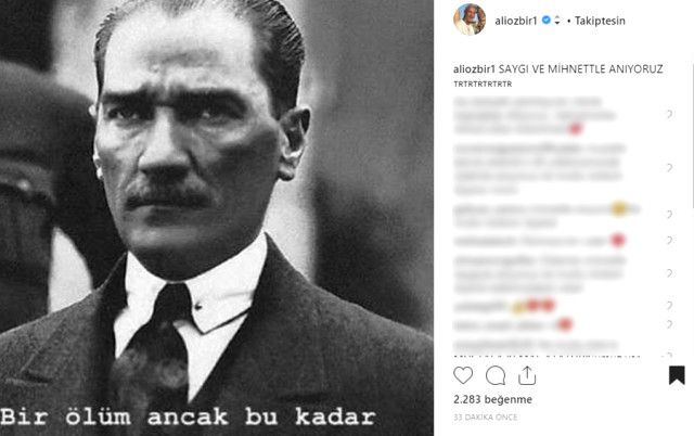 Ünlü isimler Ulu Önder'i paylaşımlarıyla andı! 9
