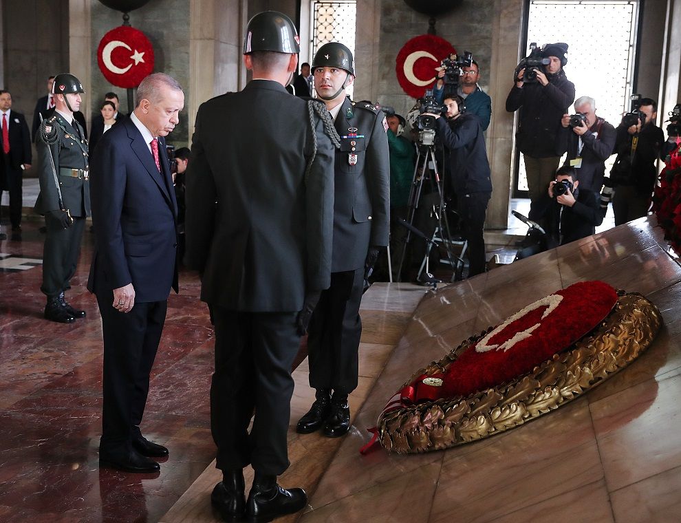 Ata'nın huzurunda samimi görüntüler! 5