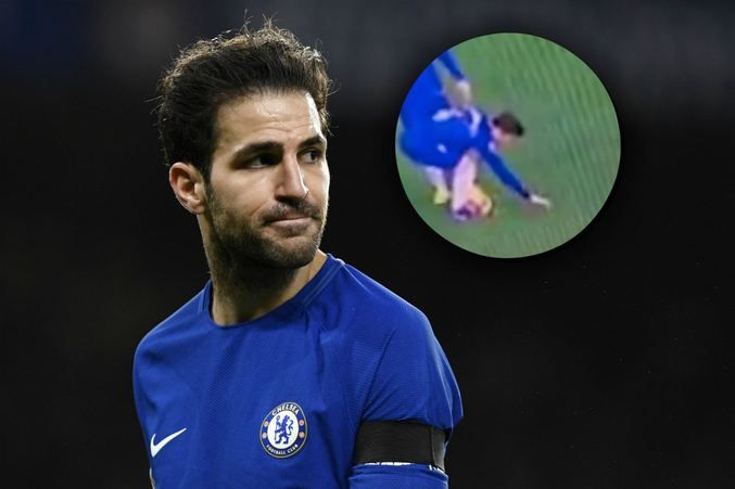 Fabregas'ın kurnazlığı kameralara böyle yansıdı! 2