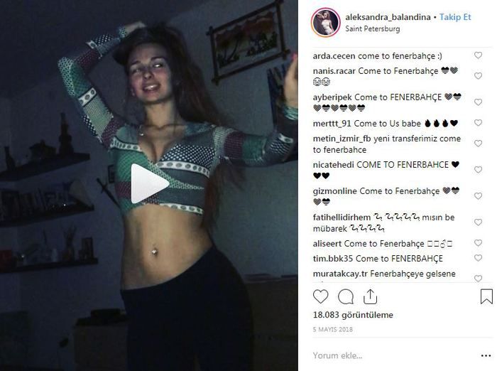 Ukraynalı güzele "Come to Fenerbahçe" yağmuru! 2