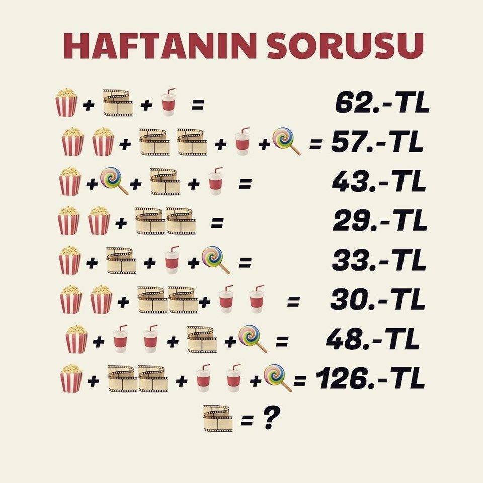 Sorunun cevabını bilene sinema bileti hediye! 1