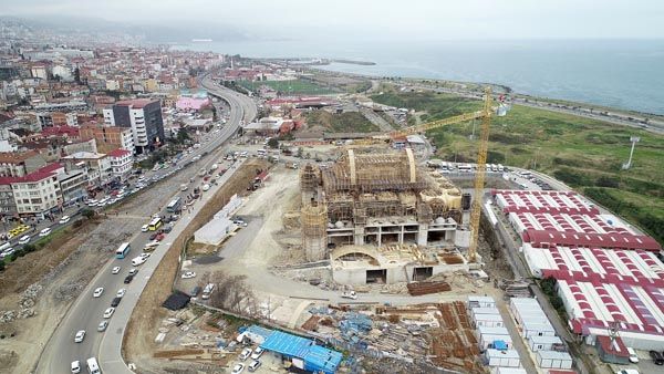 Doğu Karadeniz'in en büyük camisi yükseliyor! 6
