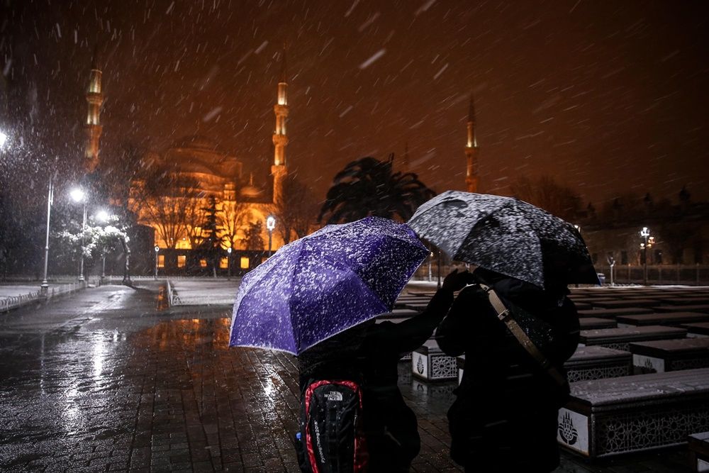 İstanbul'dan kartpostallık kar manzaraları... 1