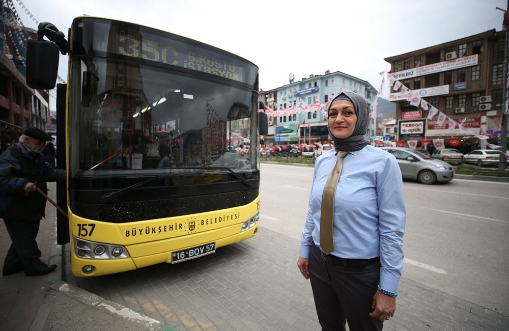 Şehir içi ulaşımın kadın şoförleri... 2