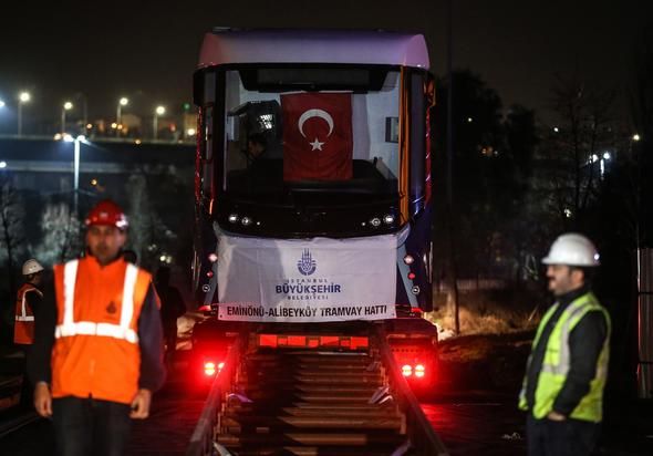 Eminönü-Alibeyköy tramvay hattında test sürüşü! 11