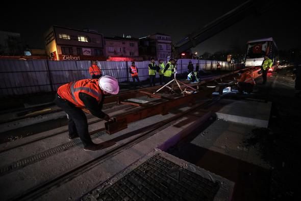 Eminönü-Alibeyköy tramvay hattında test sürüşü! 12