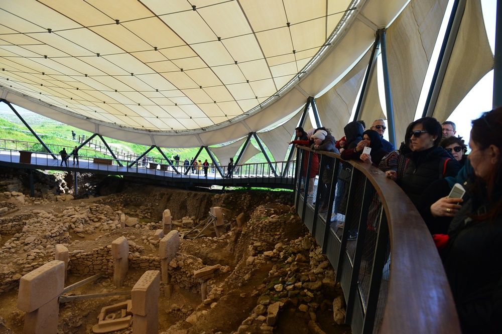 Göbeklitepe'ye ziyaretçi akını... 6