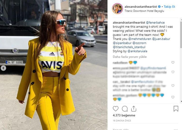 Güzel şarkıcı Fenerbahçe'ye desteğini açıkladı! 1