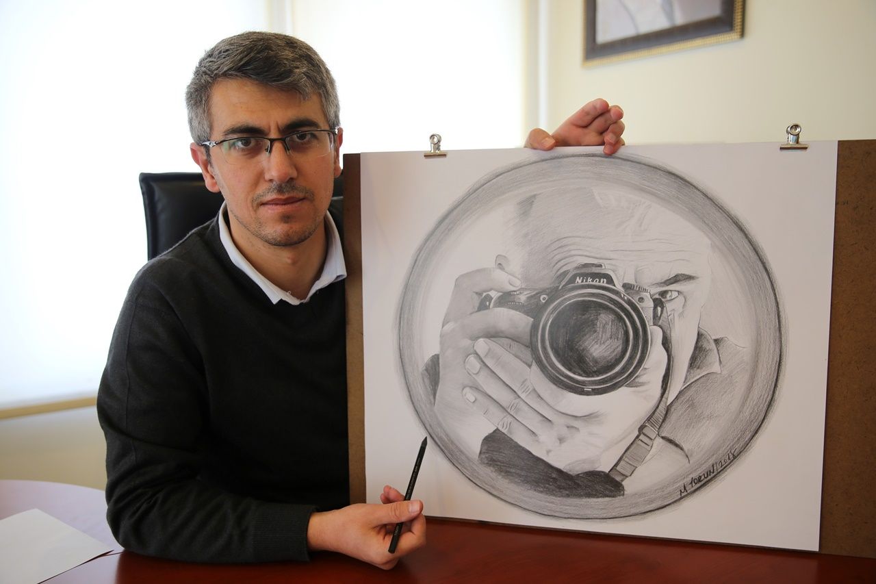Ressam polis, özgün çalışmalara imza atıyor... 6