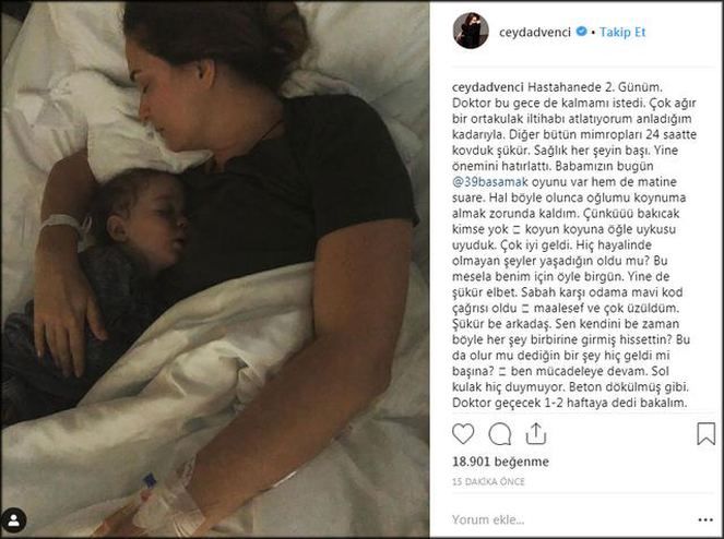 Ceyda Düvenci dün gece hastaneye kaldırıldı! 3
