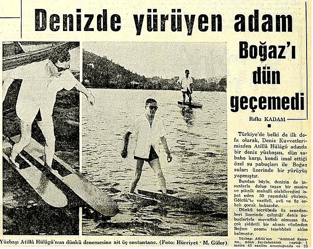 İstanbul Boğazı'nı yürüyerek geçen mucit asker! 7
