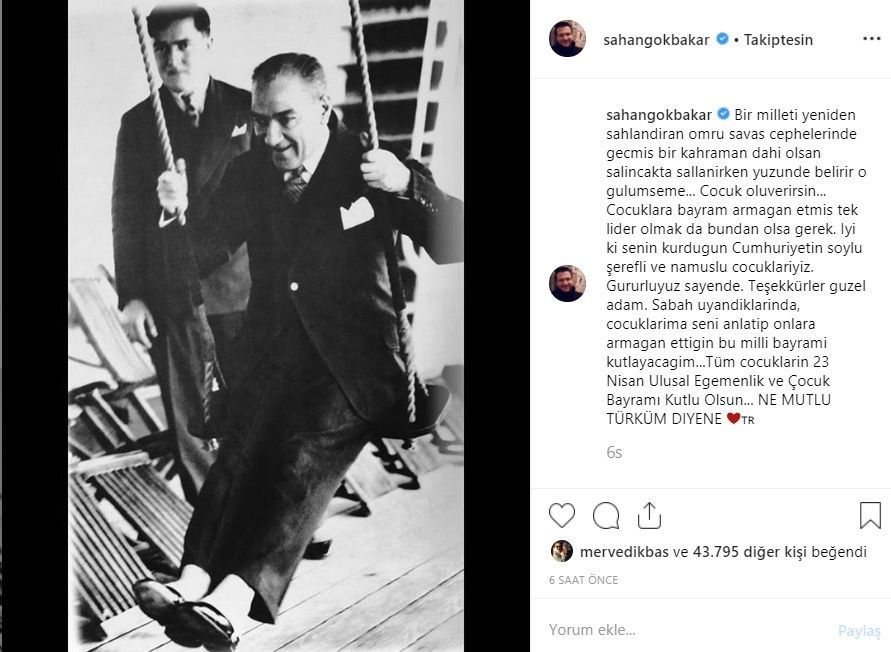 Ünlü isimlerden 23 Nisan Ulusal Egemenlik ve Çocuk Bayramı paylaşımları! 2