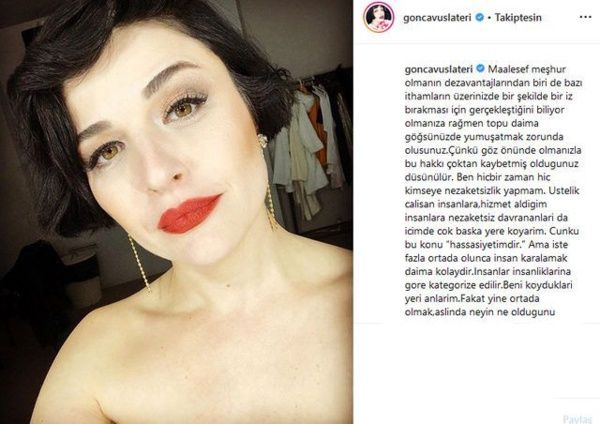 Gonca Vuslateri'den takipçisine 'iki yüzlü' cevabı! 5