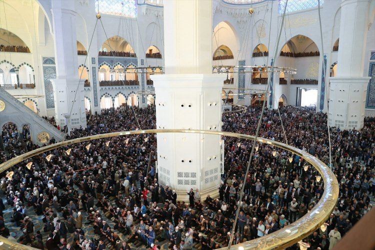 Çamlıca Camii'nin açılış gününden özel kareler... 9