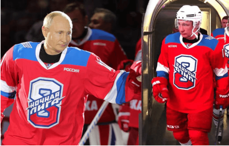 Putin, buz hokeyinde hünerlerini gösterdi! 1