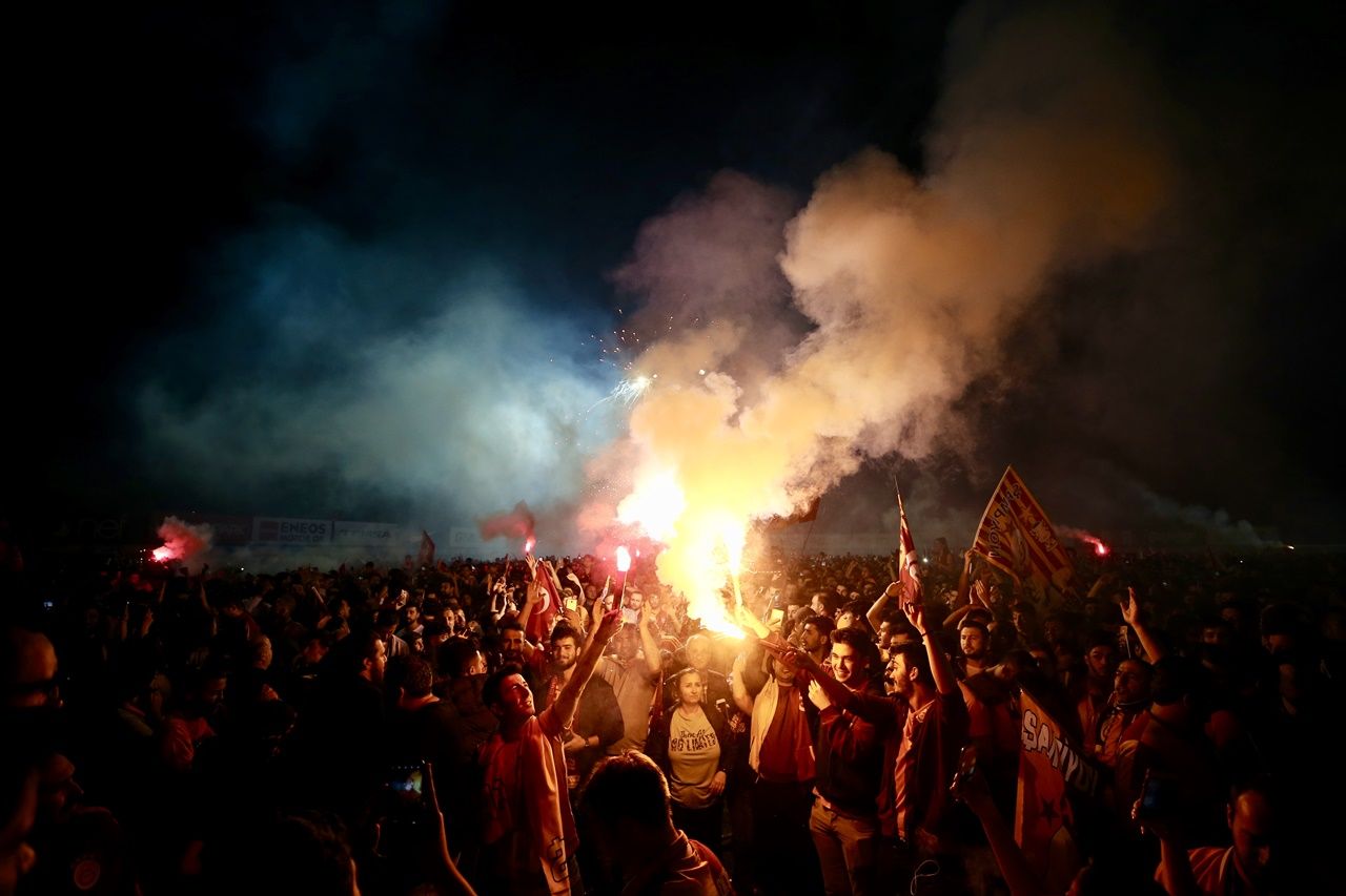 Şampiyon Galatasaray'dan Florya'da coşkulu kutlama... 23