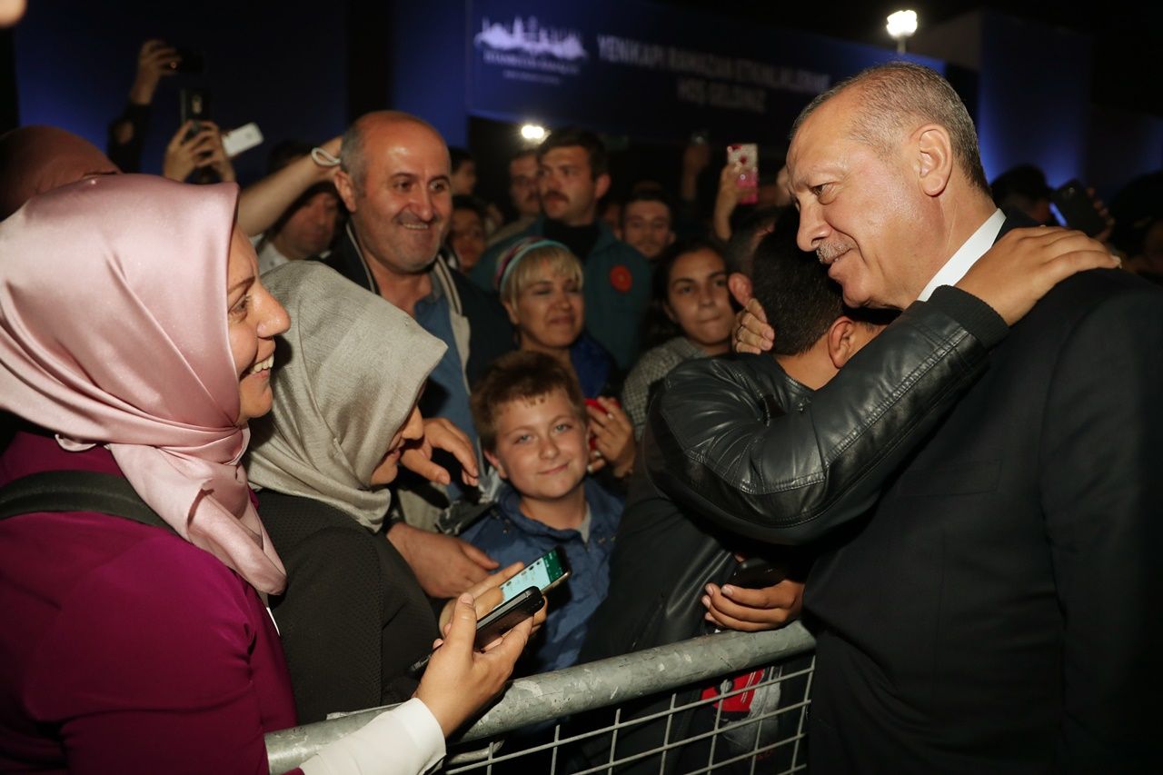 Erdoğan'dan Yenikapı etkinlik alanına ziyaret... 1