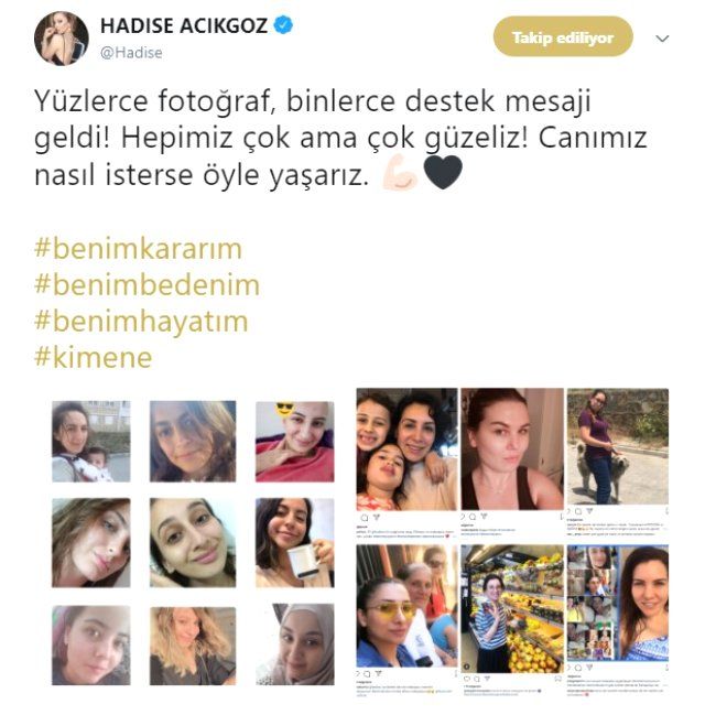 Ünlü isimler Hadise'nin çağrısına uydu! 2
