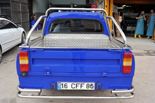 Tofaş Kartal marka otomobilini kamyonete çevirdi! 2