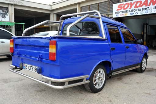 Tofaş Kartal marka otomobilini kamyonete çevirdi! 3