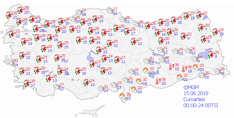 32 il sağanak yağışın etkisi altına giriyor! 11