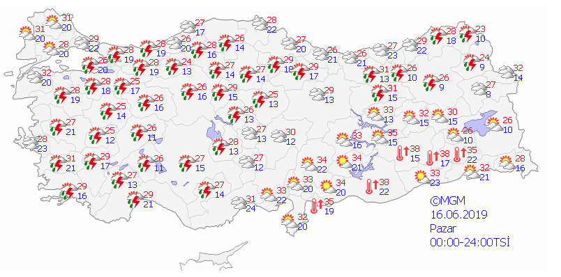 32 il sağanak yağışın etkisi altına giriyor! 12