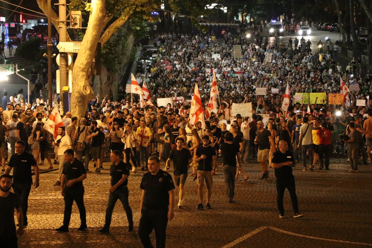 Gürcistan'da protestolar devam ediyor... 12