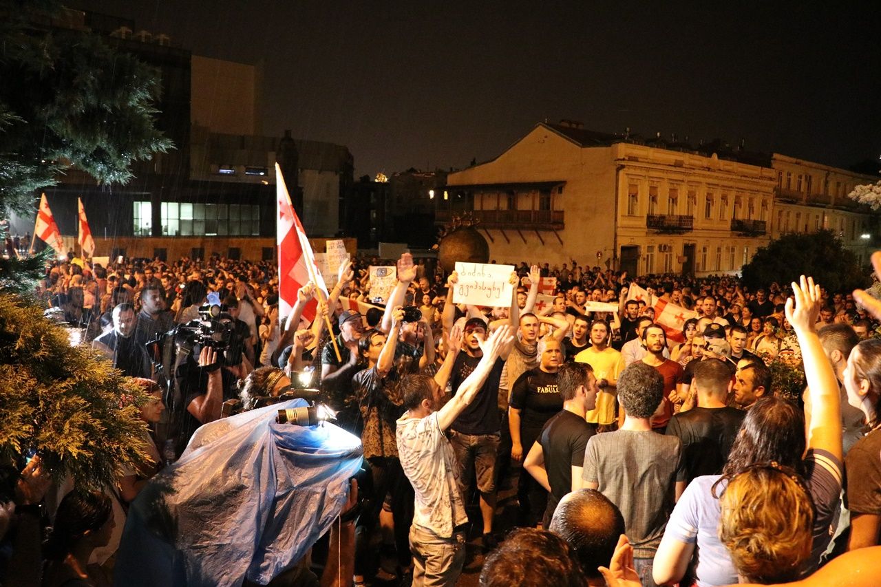 Gürcistan'da protestolar devam ediyor... 13