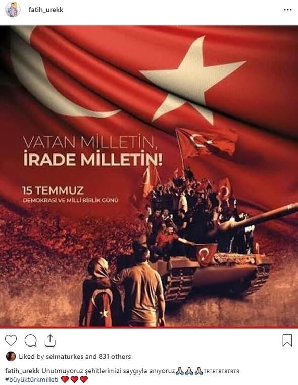 Ünlülerden 15 Temmuz paylaşımları! 8