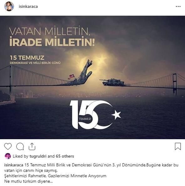 Ünlülerden 15 Temmuz paylaşımları! 7
