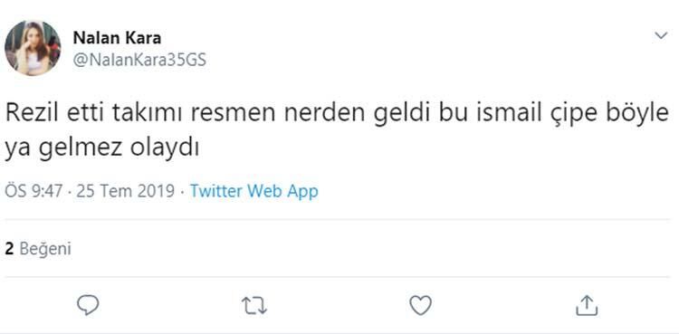 Galatasaray taraftarından 'İsmail Çipe' isyanı! 18