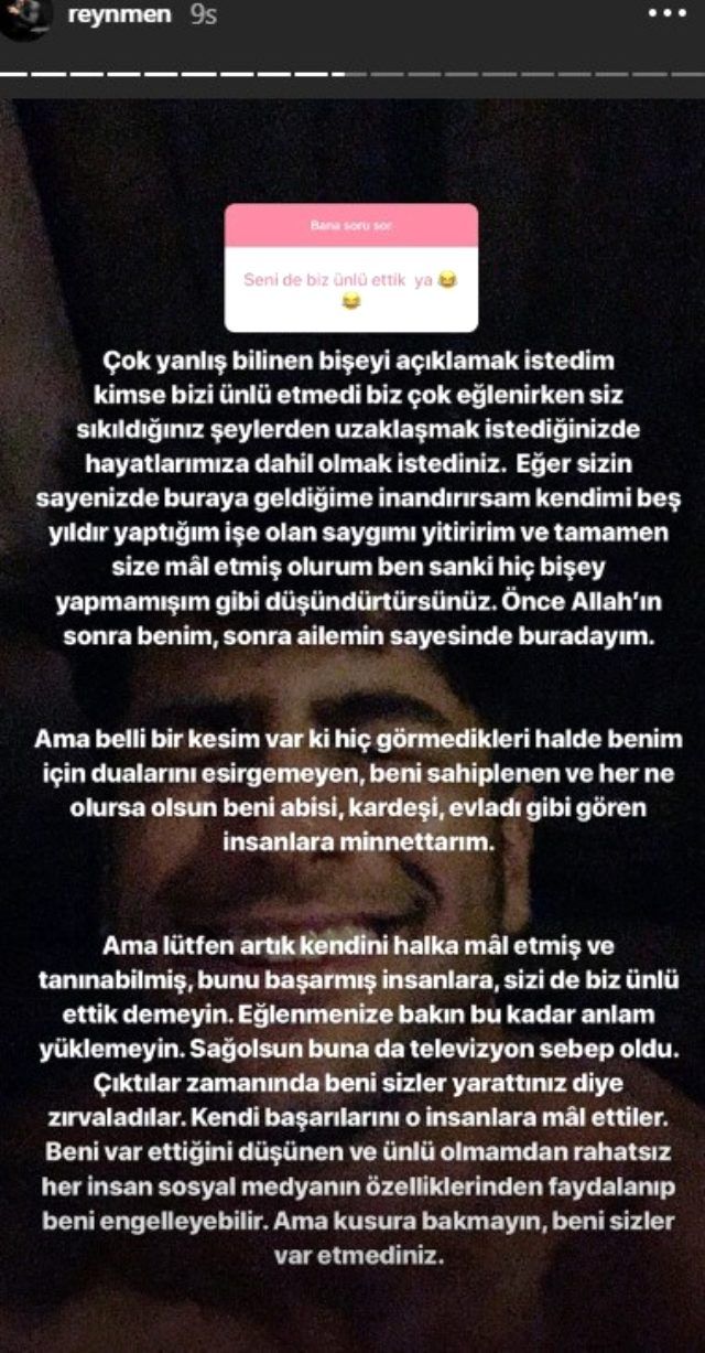 Reynmen açtı ağzını yumdu gözünü! 3