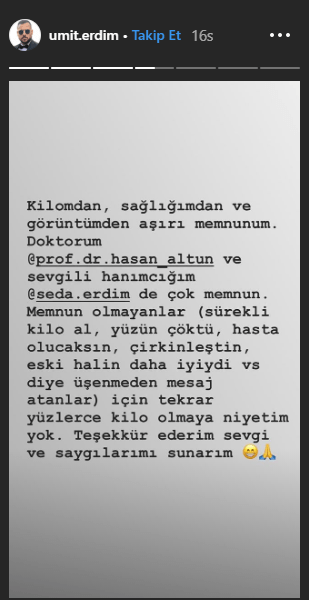 Ümit Erdim'den kilo açıklaması! 5