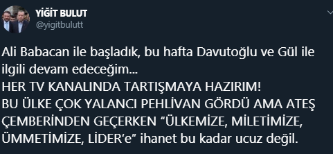 Bulut'tan Babacan'a canlı yayında düello daveti! 8