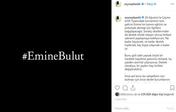 Emine Bulut konserine ünlü isimlerden destek gecikmedi! 3
