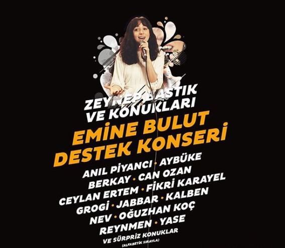 Emine Bulut konserine ünlü isimlerden destek gecikmedi! 4