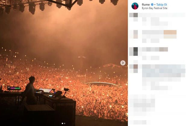 Grammy ödüllü DJ Flume sahnede ilişkiye girdi! 11