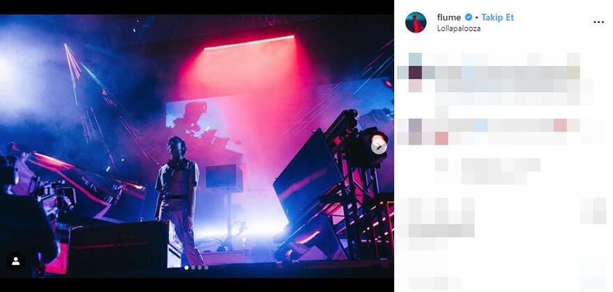 Grammy ödüllü DJ Flume sahnede ilişkiye girdi! 3