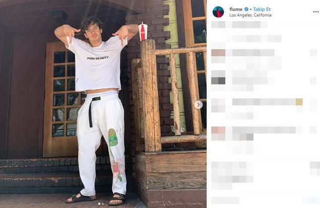 Grammy ödüllü DJ Flume sahnede ilişkiye girdi! 8